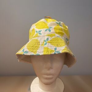 Lemon Design Polyester Bucket Hat Lightweight Summer Hat Adult One Size